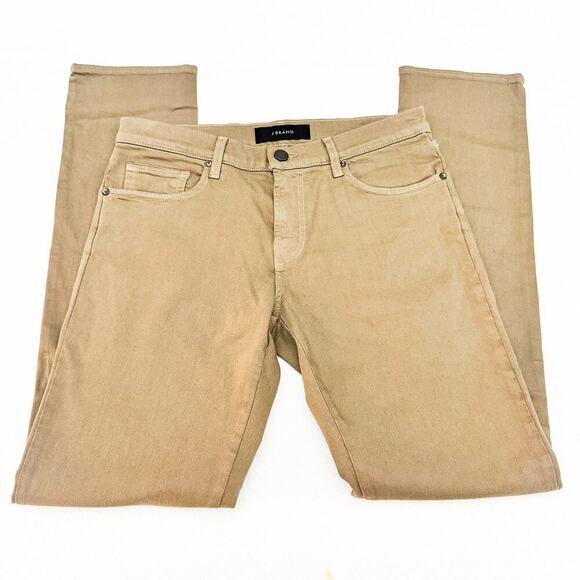 J. Brand Tyler Brown Denim Jeans Bisk Straight Leg JB0011739 Size 32 - Picture 3 of 8